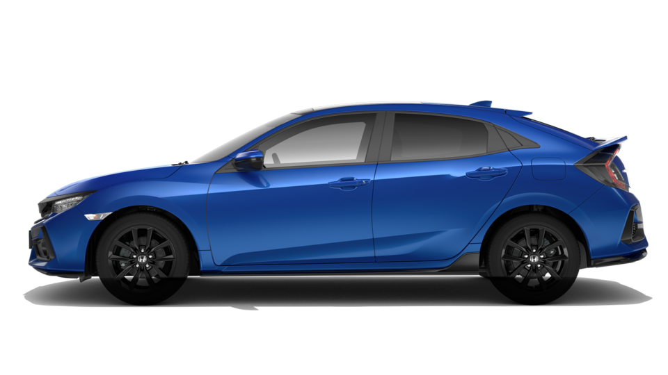 Widok z boku na Hondę Civic.