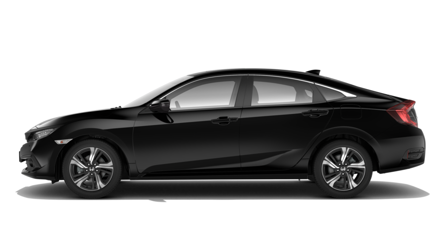 Honda Civic 4D z profilu.