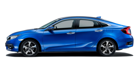 Honda Civic 4D z profilu.