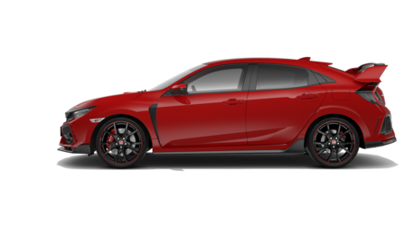 Honda Civic Type R z profilu.