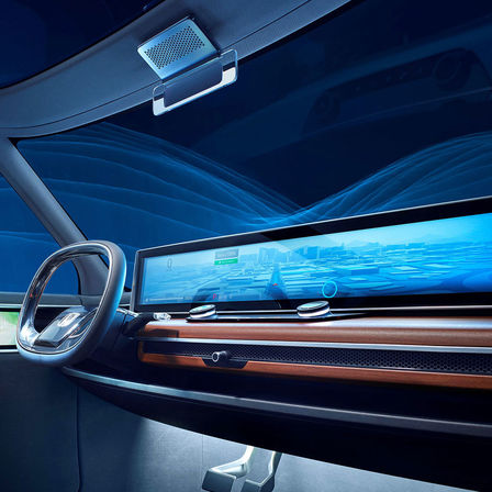 Widok wnętrza Hondy Urban EV Concept.