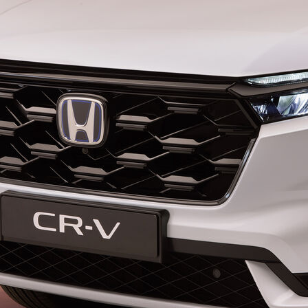 Close up of interior on Honda CRV Full Hybrid SUV with multi-view camera system