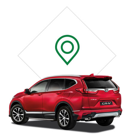 Ilustracja dealera Hondy CR-V.