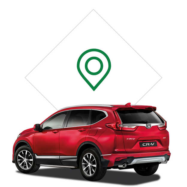 Ilustracja dealera Hondy CR-V.