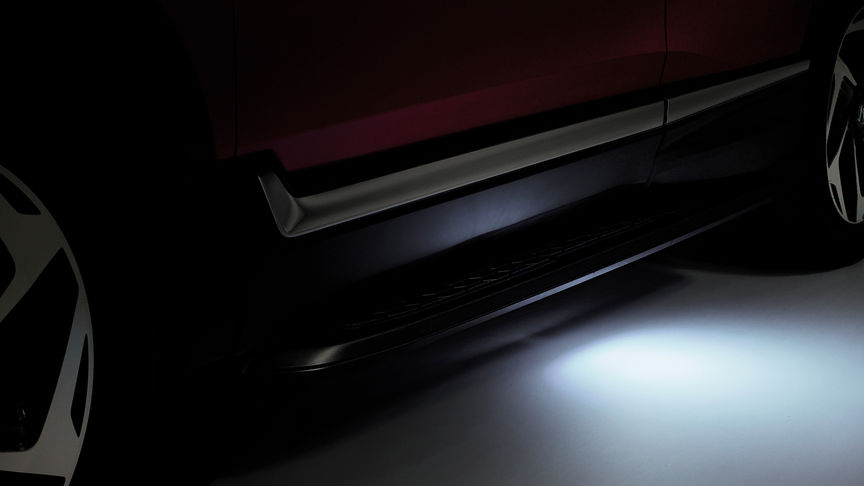 Honda CR-V — zbliżenie przedstawiające światła wejścia.