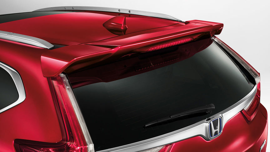 Honda CR-V Hybrid — zbliżenie przedstawiające górny spojler pokrywy bagażnika