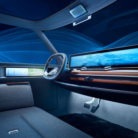 Zbliżenie na Hondę Clarity Fuel Cell.