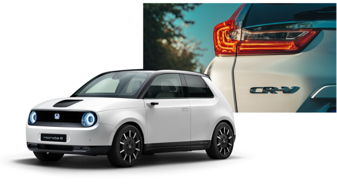 Honda Clarity Fuel Cell — widok z przedniej perspektywy z logo Honda.