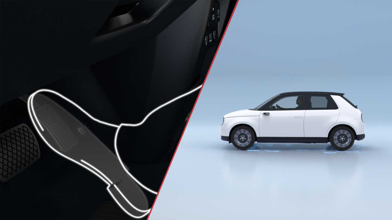 Still from Honda video to show steering.