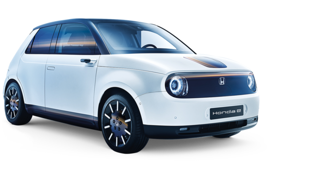 Honda e podczas parkowania tyłem