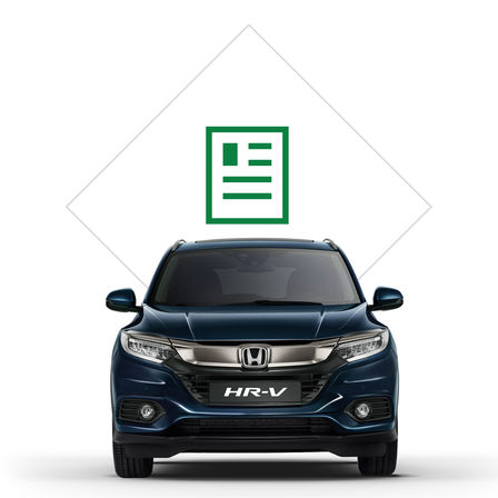 Zdjęcie katalogu poświęconego Hondzie HR-V.