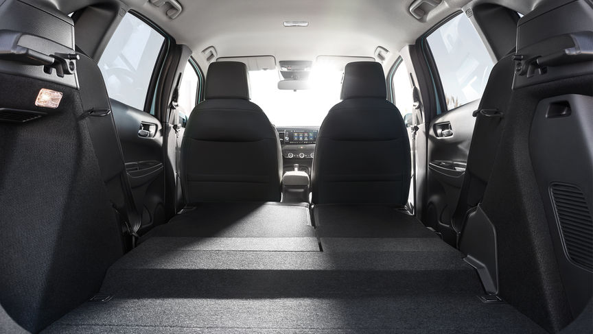 Honda Jazz interior view from the boot