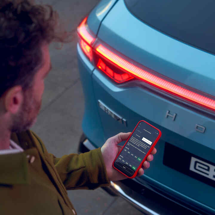 Close up of Honda Jazz rear left light.