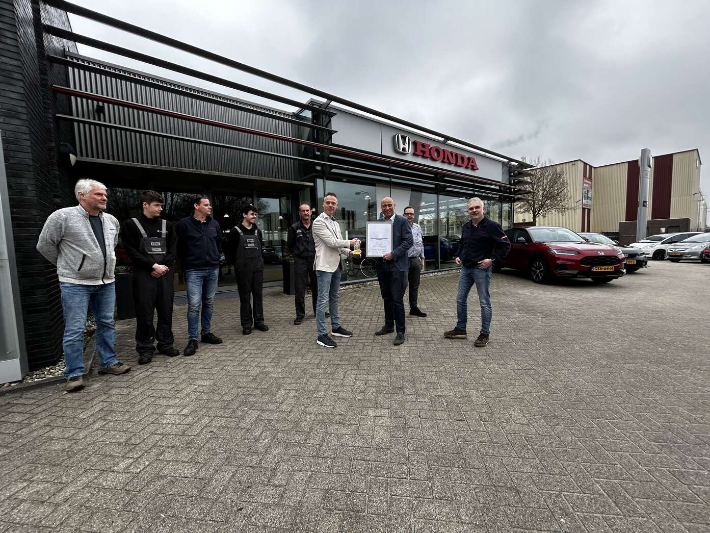 Aftersales awarded to Honda dealer. 
