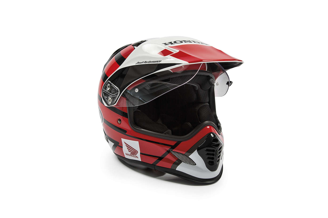 Czerwony kask Honda Arai Tour-X4