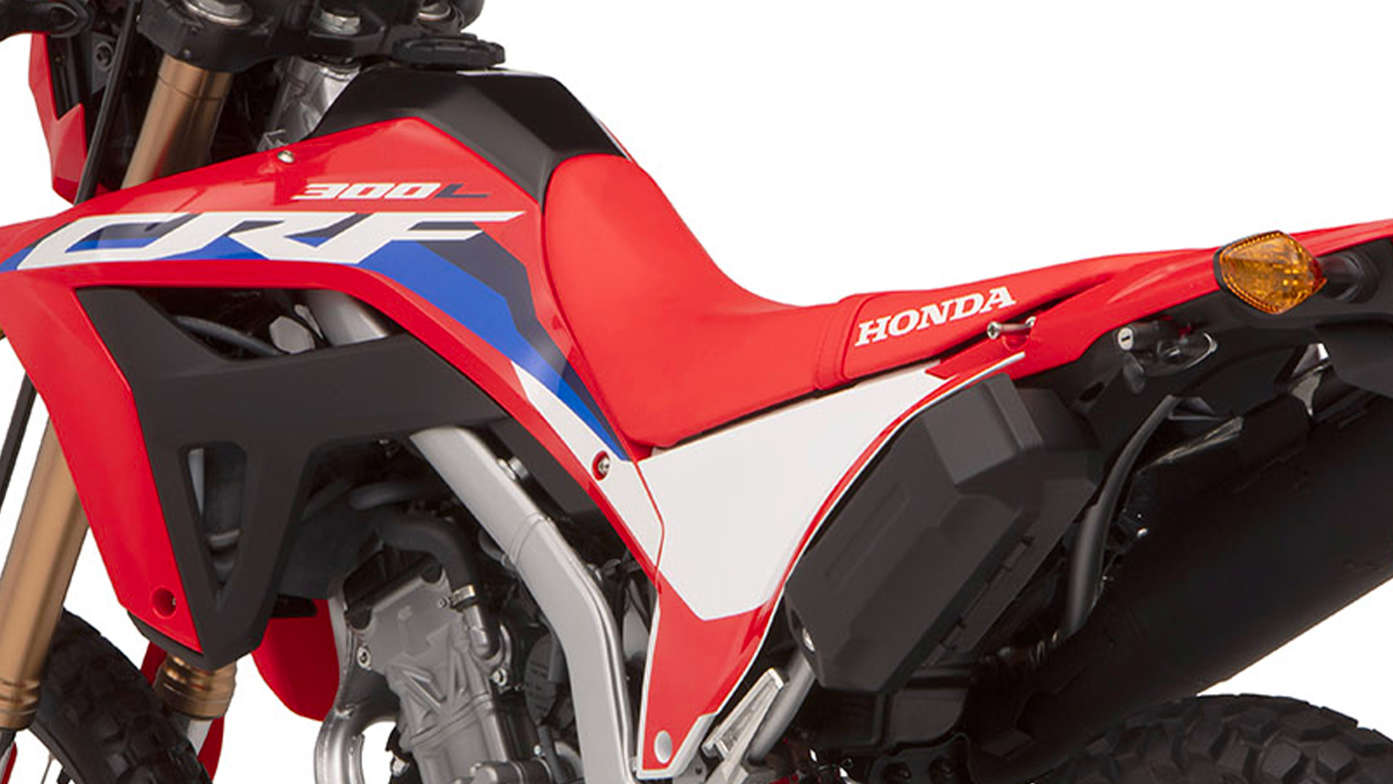 Honda CRF300L smukłe, lekkie nadwozie