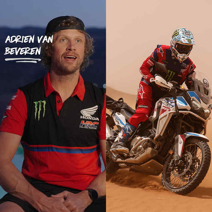 Adrien Van Beveren rozmawia z uczestnikami Honda Adventure Roads