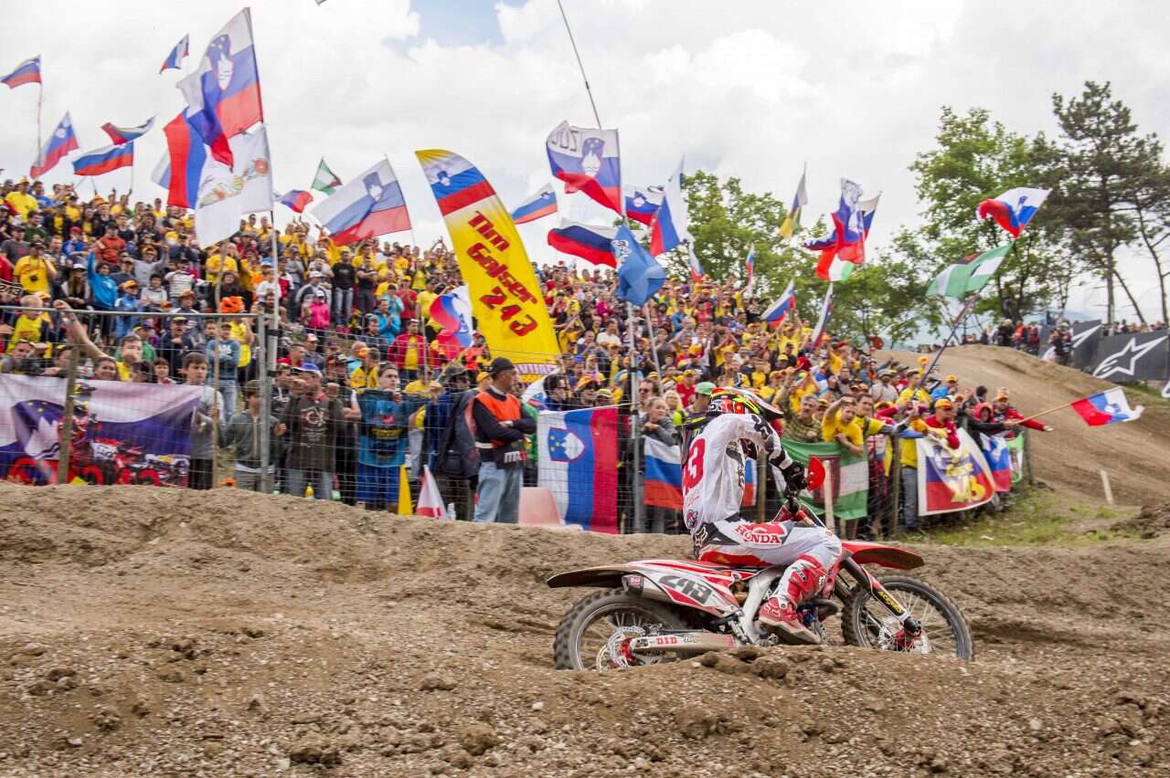 Tim Gajser podczas wyścigu