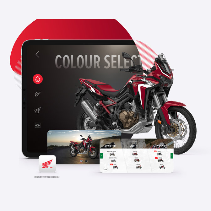 HONDA Africa Twin - aplikacja do trójwymiarowej wizualizacji motocykla