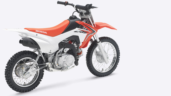 CRF110F — widok z przedniej perspektywy 3/4.