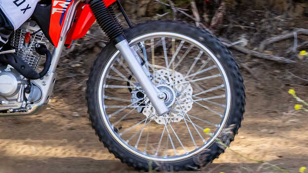 Siła hamowania Hondy CRF125F