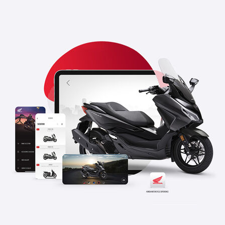 Aplikacja Honda Motorcycles Experience z Forzą 125.
