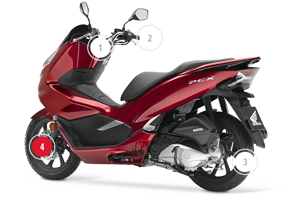 Honda PCX125 Skutery marki Honda Motocykle Motocykle