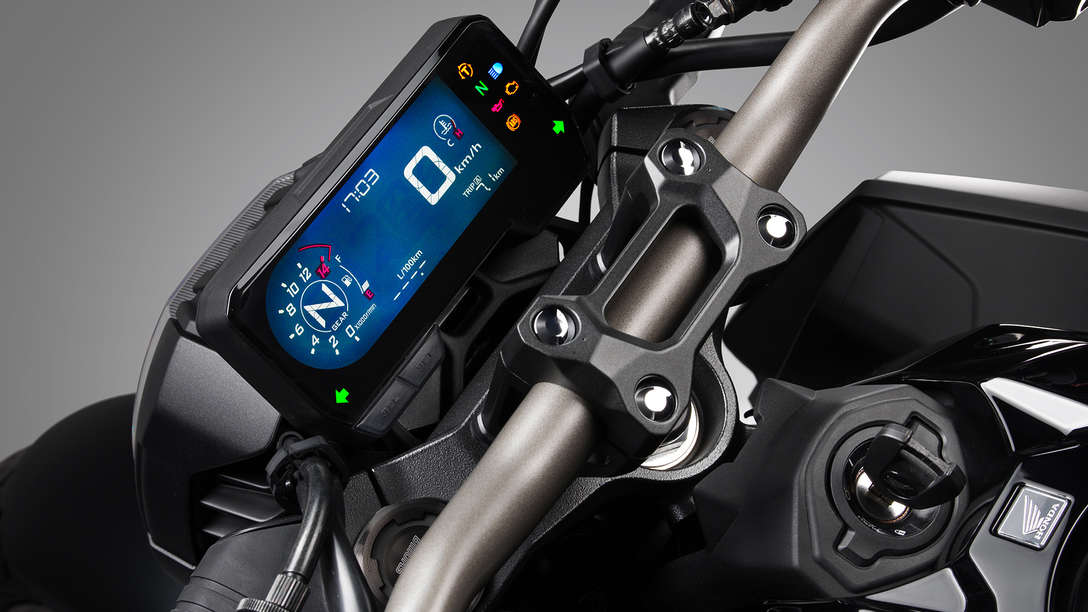 CB650R Neo Sports Café zbliżenie na kierownicę