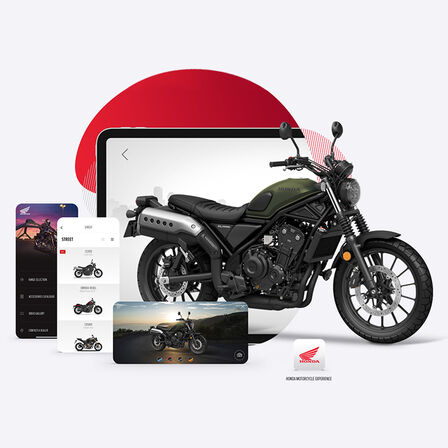 Aplikacja Honda Motorcycles Experience z modelem CL500.