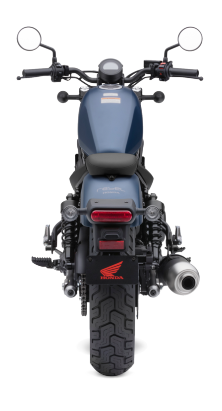 Honda CMX500 Rebel - widok z tyłu.