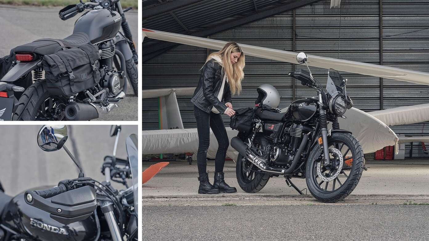 GB350s z akcesoriami travel pack