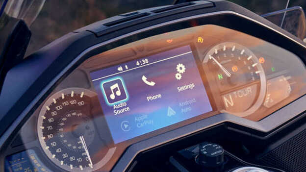 Honda GL1800 Gold Wing Tour - system informacyjno-rozrywkowy kierowcy